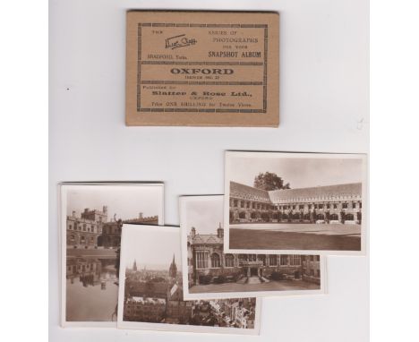 Oxford Vintage Photographs in a small album, published Walter Scott, Slatter &amp; Rose Ltd Oxford, VGC