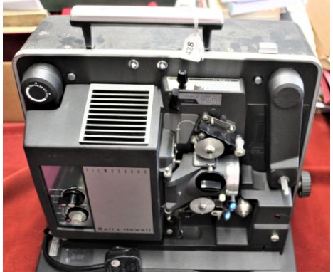 Bell &amp; Howell late-1960s version of B&amp;H's basic 500-series Filmsound projector, with a solid-state amplifier replacin