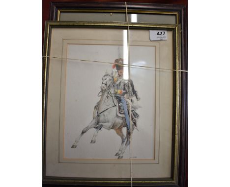 Antique military prints (5) - Officers of the British Army from the 19th Century, including: Private, 83rd Regt of Foot 1811,