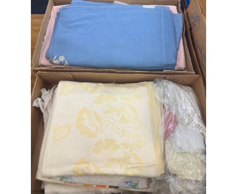 Large selection of vintage linen 