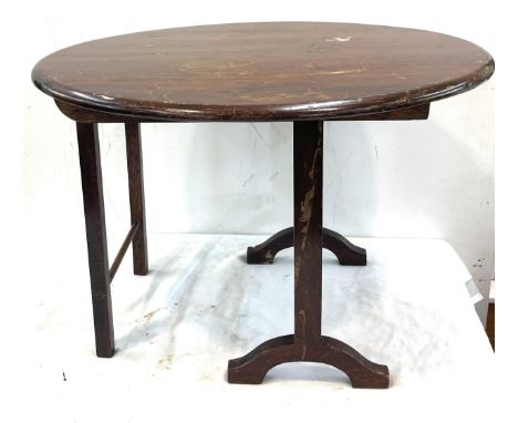 Vintage drop down oak occasional table measures approximately 14.5 inches tall 21 inches wide 17 inches depth 