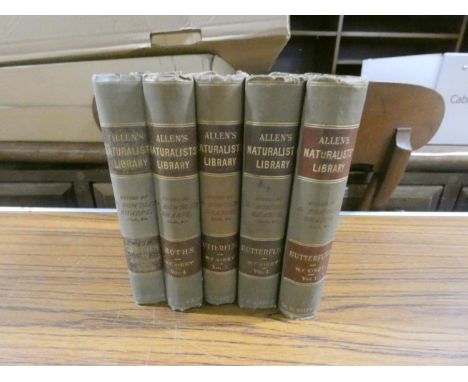 BOWDLER SHARPE R.&nbsp;&nbsp;Allen's Naturalists Library, A Hand-Book of the Order Lepidoptera. Vols. 1 to 5 (butterflies &am