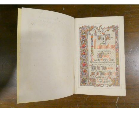 TYMMS W. R. &amp; WYATT M. D.&nbsp;&nbsp;The Art of Illuminating as Practised in Europe. Chromolitho title (only) &amp; chrom