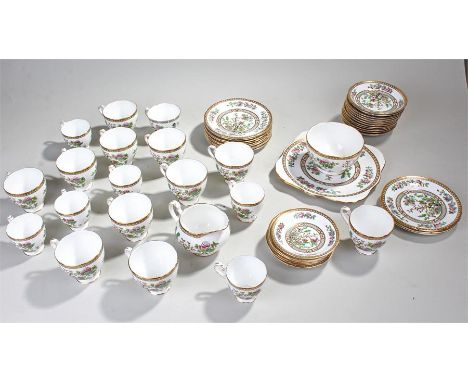 Royal Grafton Oriental style tea and coffee service, consisting of approximately 8 tea cups, saucers, and side plates, 8 coff