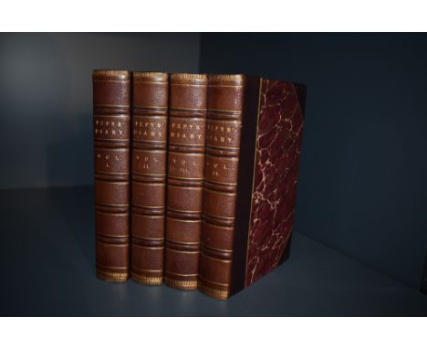 Antiquarian/Binding. Diary and Correspondence of Samuel Pepys...With a Life and Notes by Richard Lord Braybrooke. London: Geo