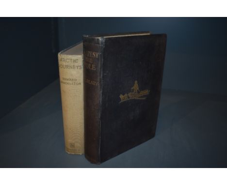 Travel. Polar. Peary, R. E. - Nearest the Pole. London: Hutchinson &amp; Co. 1907. With plates and folding map. With; Shackle