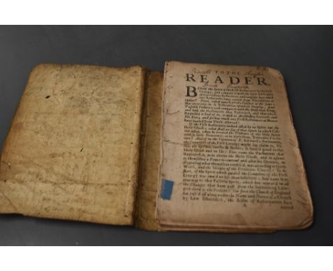 Antiquarian. An Extract of the First Liturgy of King Edward VI. No date, title page, etc. [8], 40pp. Disbound. (1)