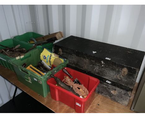 Two carpenters boxes and old hand tools - THIS LOT IS TO BE COLLECTED BY APPOINTMENT FROM DUGGLEBY STORAGE, GREAT HILL, EASTF