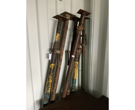 Six construction acrow props  - THIS LOT IS TO BE COLLECTED BY APPOINTMENT FROM DUGGLEBY STORAGE, GREAT HILL, EASTFIELD, SCAR