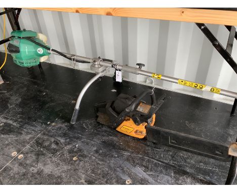 Gardenline petrol strimmer and a McCulloch 436 petrol chainsaw - THIS LOT IS TO BE COLLECTED BY APPOINTMENT FROM DUGGLEBY STO