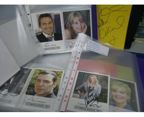Autographs - An Extensive Collection, in the many hundreds, of Coronation Street autographs on paper and publicity portrait p