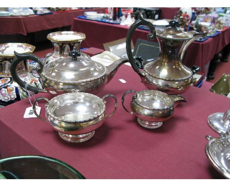 Walker &amp; Hall Plated Four Piece Tea Service.