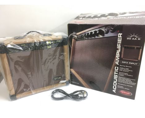 A Stagg 20 AAR acoustic guitar amplifier, brand new and boxed.