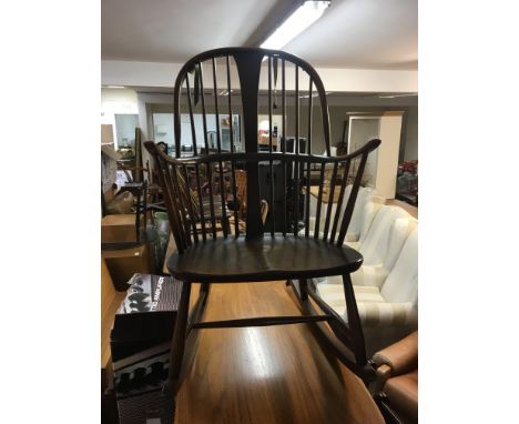 An Ercol Windsor type rocking chair.