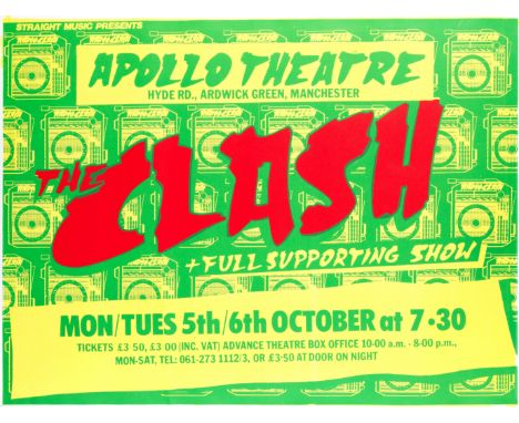 Futura 2000 (American, born 1955)Radio Clash Tour concert poster, 5th/6th October 1981for The Clash at the Apollo Theatre Man