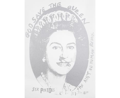 JAMIE REID (born 1947)Old Queen (Silver), 1997 signed, dated and numbered 101/200 in pencilscreenprint in silver101.5 x 73.5c