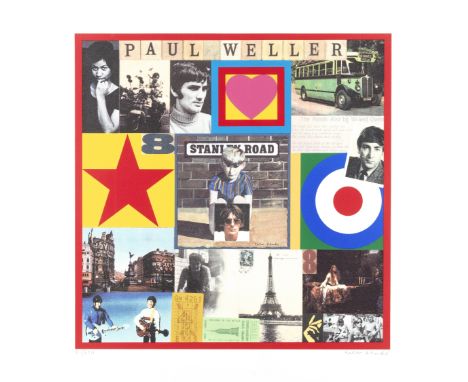SIR PETER BLAKE (born 1932)Paul Weller Stanley Road, 2002 signed and numbered 21/250screenprint in colours66 x 68.5 cm (26 x 