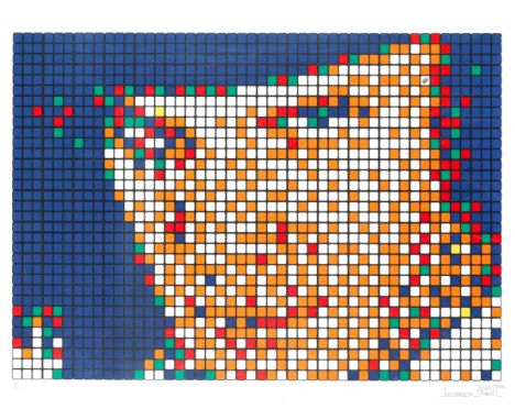 Invader (born 1969)Rubik Kubrick One - Clockwork Orange (Alex), 2006 signed, dated and inscribed in pencil by the artist, num