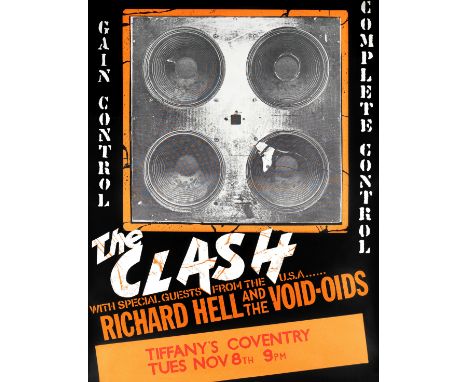 The ClashA concert poster for The Clash at Tiffany's, Coventry, 8th November 1977printed on paper 76 x 101cm  (30 x 40in)Foot