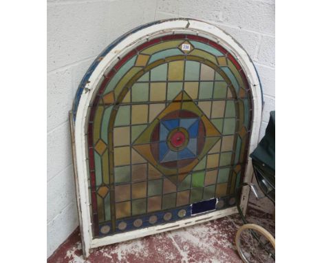 Large stained glass panel