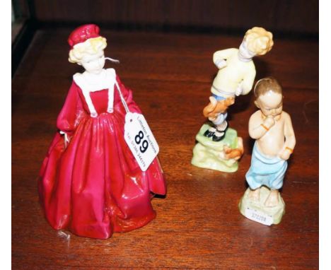 3 Royal Worcester figures
