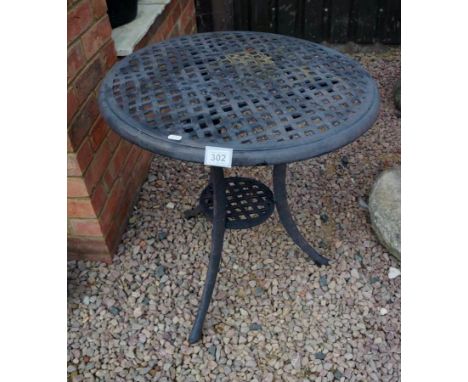Metal garden table