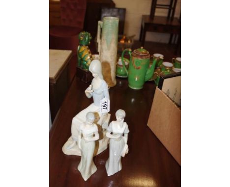 Lladro figure and 2 others