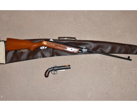 A CHINESE PIONEER BRAND BREAK BARREL .22 AIR RIFLE, serial no. G6239, appears to be in correct working order, overall length 