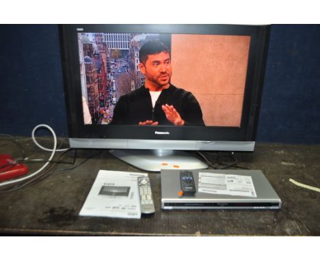 A PANASONIC TX-32LXD600 32in TV WITH REMOTE AND MANUAL along with a Panasonic DVD player with remote (both PAT pass and worki