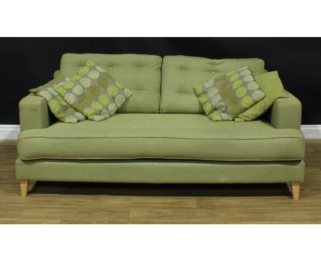 A contemporary Heal’s sofa, Roger Lewis Furniture Company, 80cm high, 181cm wide, the seat 147cm wide and 60cm deep 