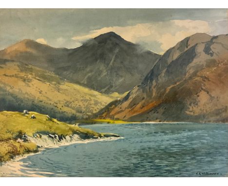 H. R. Wilkinson, Crummock Water, Cumbria, signed, watercolour, 28cm x 38cm 