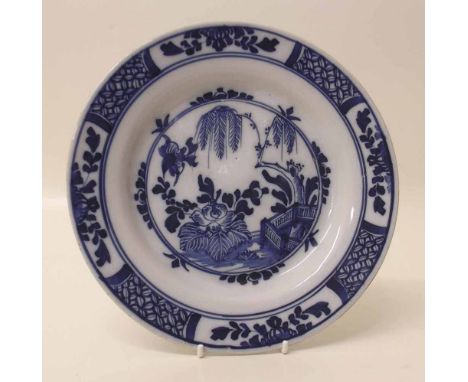 18th century Delft plate. Condition report: see terms and conditions
This lot is sold subject to V.A.T. Therefore £100 hammer