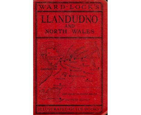 Vintage Ward Lock and Co`s Llandudno and North Wales illustrated guide books, 232 pages. Book shows signs of age. Has some ma