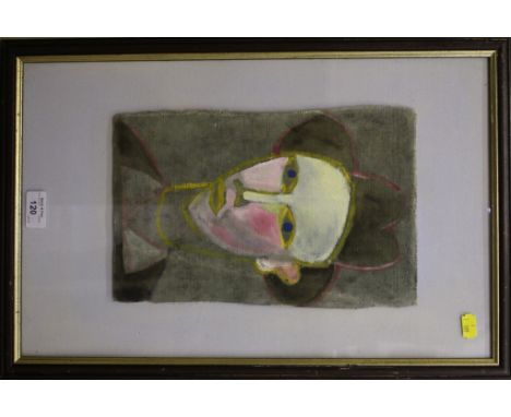 Richard Conway-Jones Self Portrait Oil on canvas, mounted and framed, signed verso, 31cm x 20cm