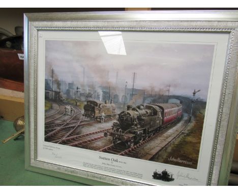 A framed and glazed limited edition print by John Harrison of Sutton Oak Shed 