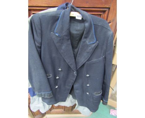 A bus drivers jacket with buttons and grey garage coat (2) 