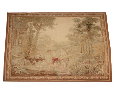 A French needlework tapestry, late 18th or 19th century, approximately 299 x 254cm