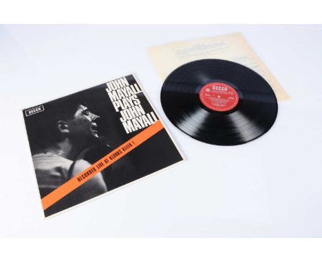 John Mayall LP, John Mayall Plays John Mayall LP - Original UK Mono release 1965 on Decca (LK 4680) - Laminated Sleeve - Red 