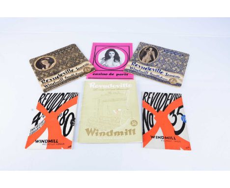 The Windmill Revudeville Programmes, twenty-two small Revudeville Programmes dating from 1932 to 1947 together with some larg
