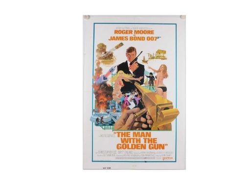 The Man With The Golden Gun (1974) US One Sheet Poster, US 1-Sheet movie poster, this being the scarcer “East Hemi” version -