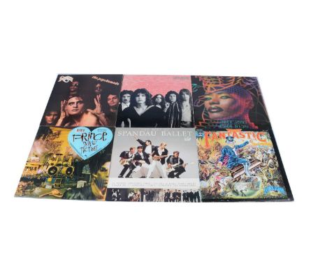 Pop LPs, approximately fifty-five albums of mainly 1970s and 1980s Pop with artists comprising Prince, Sparks, Elton John, 10