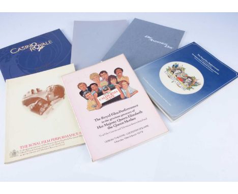 Royal Film Performance Programmes, approximately thirty Royal Film performance programmes, mainly from the 1960s to 1990s wit