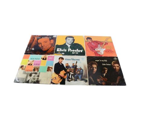 Rock n Roll LPs, fifteen albums of mainly Original UK Release Rock n Roll albums comprising Elvis Presley No 2, Dance Album O