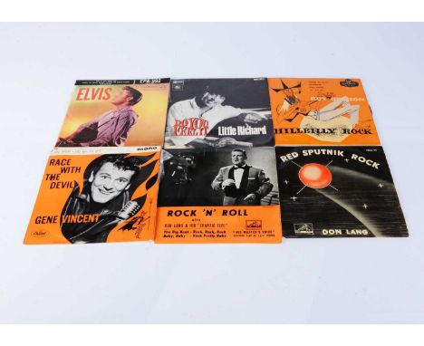 Rock n Roll EPs, fifteen EPs of mainly Rock n Roll with artists comprising Elvis, Gene Vincent, Don Lang, Roy Orbison, Little