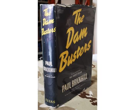 Leonard Cheshire VC signed rare copy of Paul Brickhill's The Dam Busters. It's signed with a dedication by Leonard Cheshire o