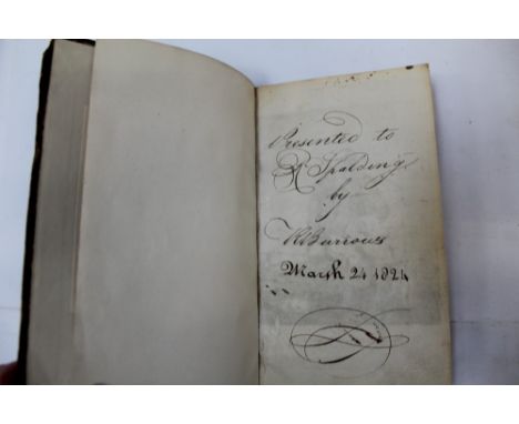 THE POETICAL WORKS OF JAMES CHAMBERS, published Ipswich 1820, engraved portrait of the Poet, original marbled boards