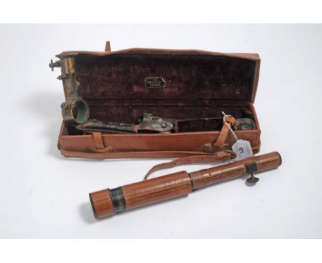 First World War Period 'Davon Patent' micro-telescope by F. Davidson &amp; Co. London., possibly an officer's private purchas