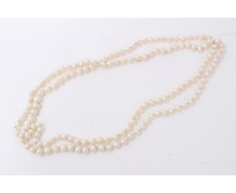 Cultured freshwater pearl single strand long necklace, 69cm