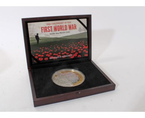 Isle of Man - Westminster issued proof £50 coin (weight 10oz) commemorating 'The Centenary of the First World War' 2019 (case