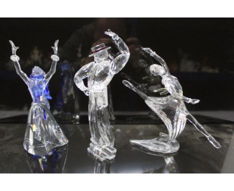 Three Swarovski crystal Magic Of Dance figures - Isadora 2002, Antonio 2003 and Anna 2004, all boxed with certificates